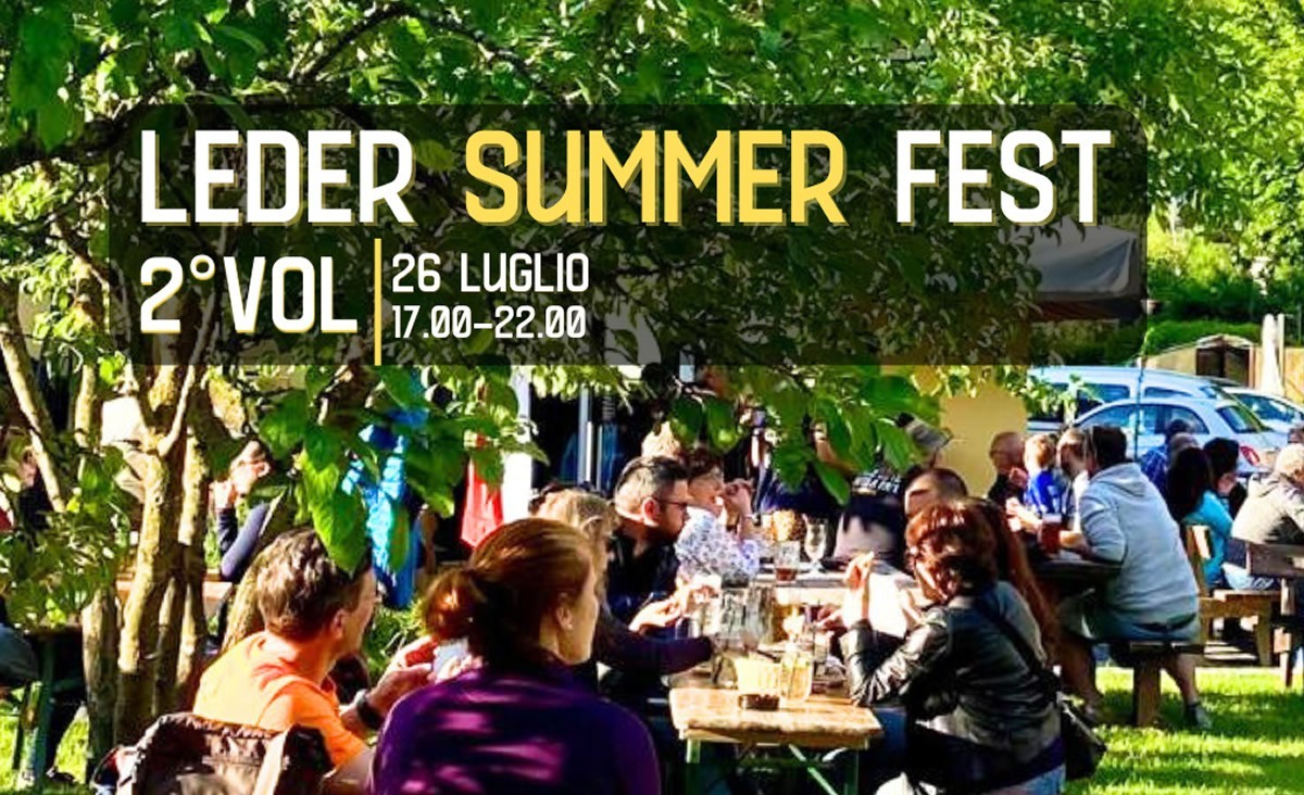 Il 26 luglio si brinda sotto le stelle con la Leder Summer Fest – Vol.